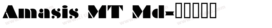 Amasis MT Md字体转换